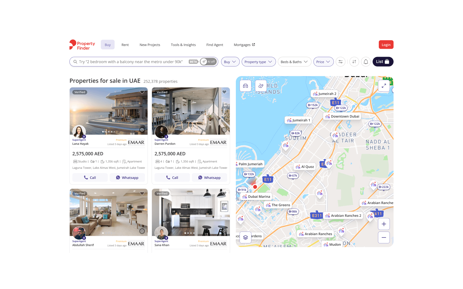 Map-driven SERP